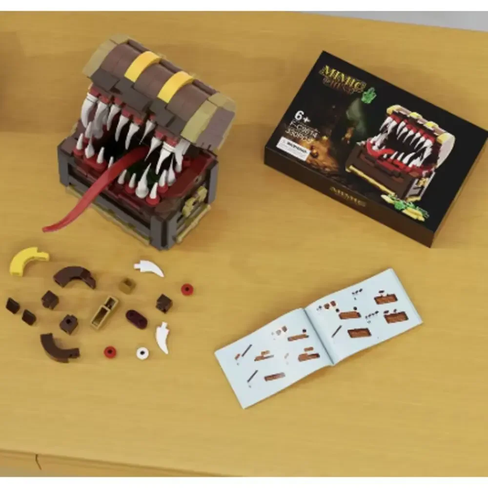 MOC Game Mimic Moster Treasure Chest Building Blocks Set - NEW Sealed Box